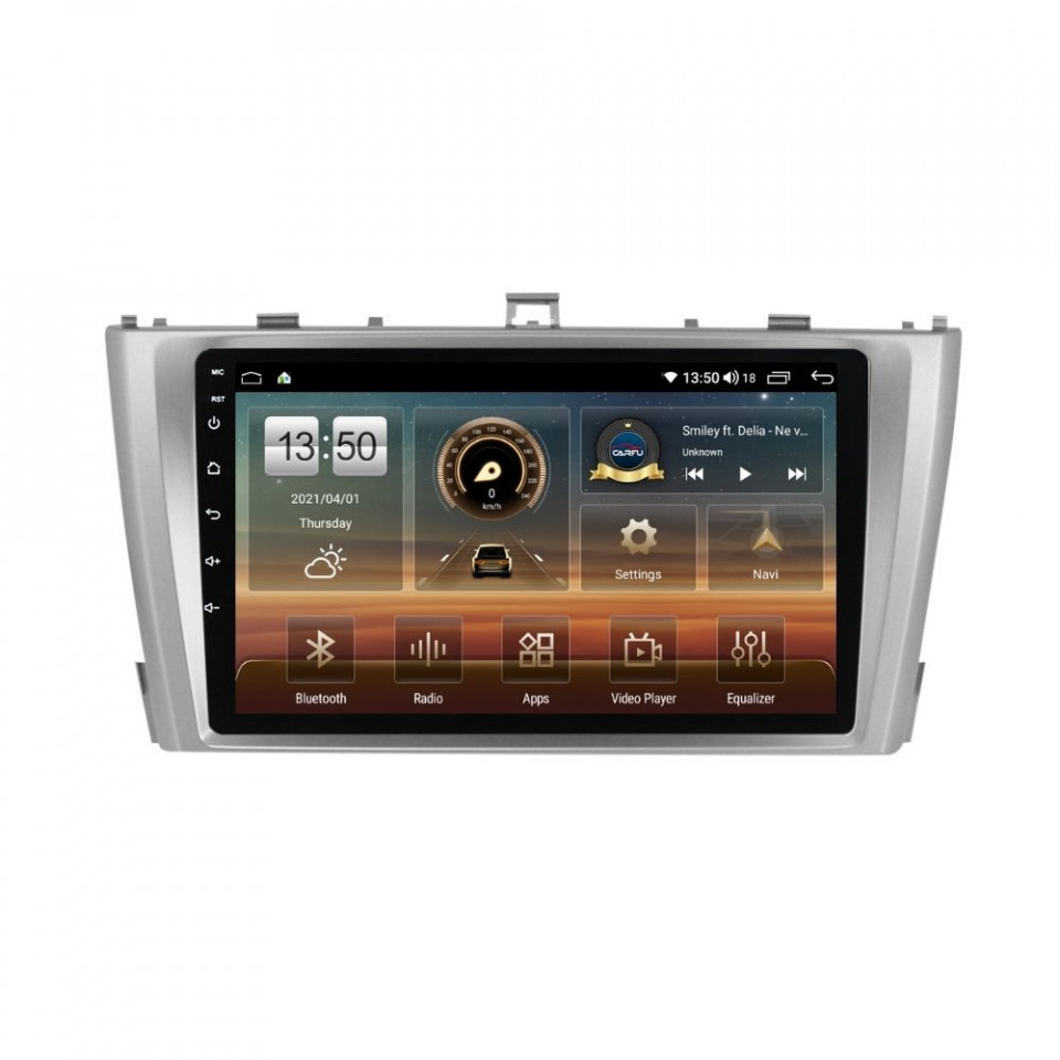 Navigatie dedicata cu Android Toyota Avensis 2009 - 2015, 8GB RAM, Radio GPS Dual Zone, Display HD QLED 9" Touchscreen, Internet Wi-Fi si slot SIM 4G, Bluetooth, MirrorLink, USB