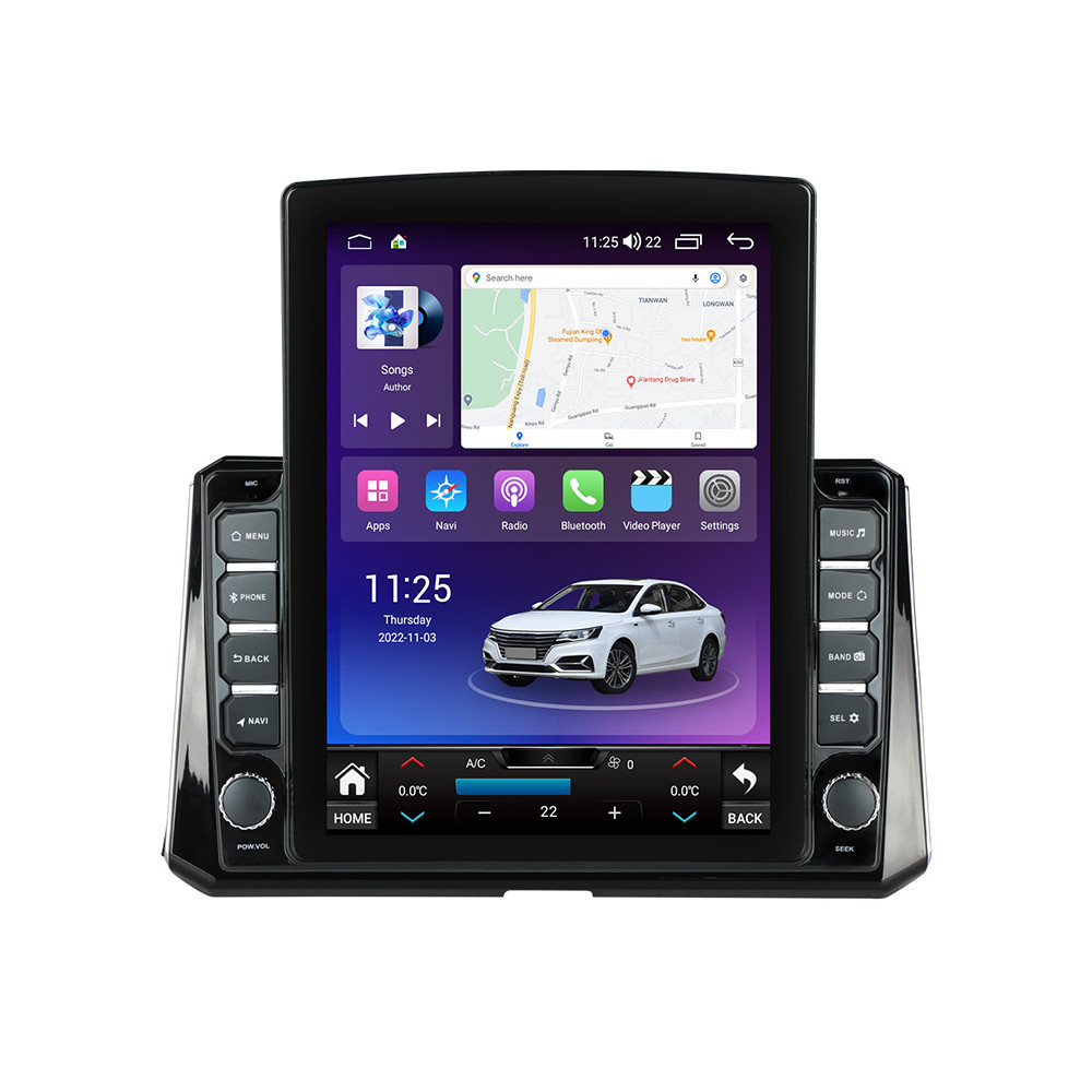 Navigatie dedicata cu Android Toyota Corolla E21 dupa 2019, 8GB RAM, Radio GPS Dual Zone, Touchscreen IPS 9.7" HD tip Tesla, Internet Wi-Fi si slot SIM 4G, Bluetooth, MirrorLink, USB