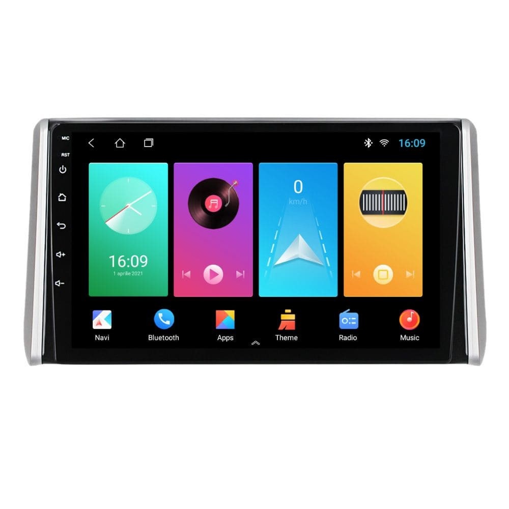 Navigatie dedicata cu Android Toyota Rav4 V dupa 2018, 2GB RAM, Radio GPS Dual Zone, Display HD IPS 10" Touchscreen, Internet Wi-Fi, Bluetooth, MirrorLink, USB