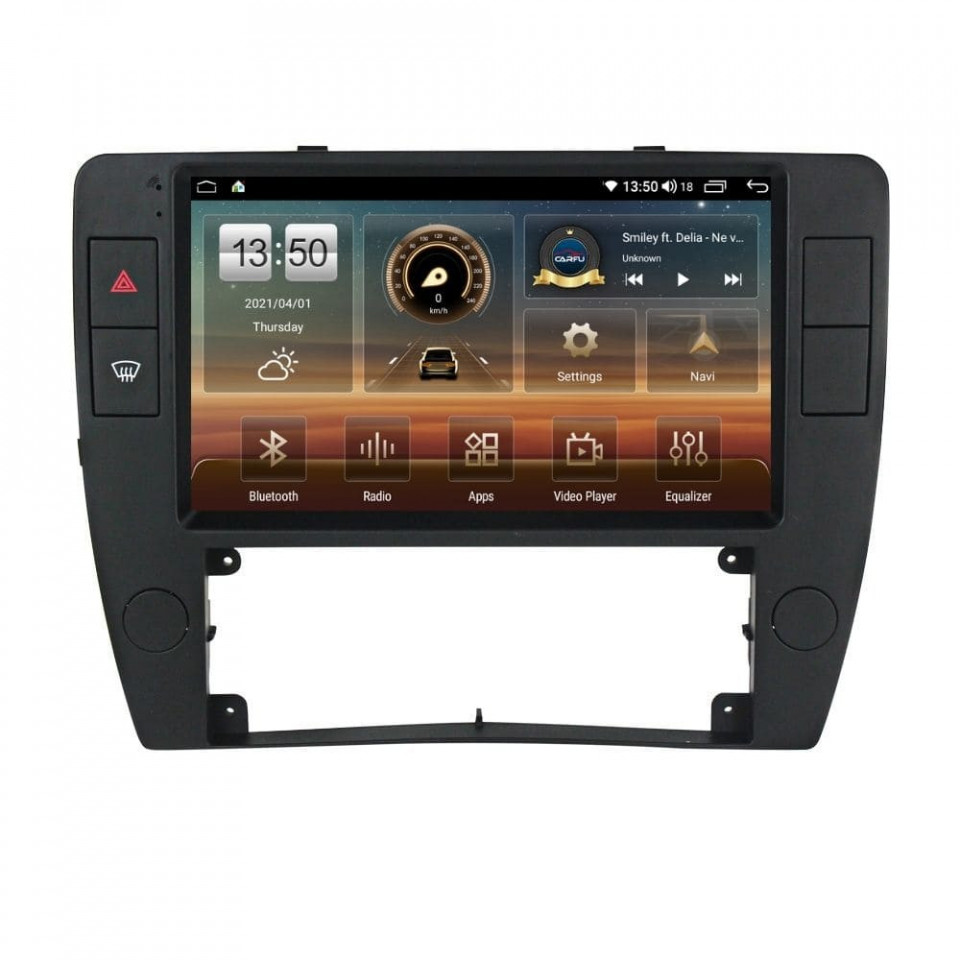 Navigatie dedicata cu Android VW Passat B5.5 2001 - 2005, 8GB RAM, Radio GPS Dual Zone, Display HD QLED 9" Touchscreen, Internet Wi-Fi si slot SIM 4G, Bluetooth, MirrorLink, USB