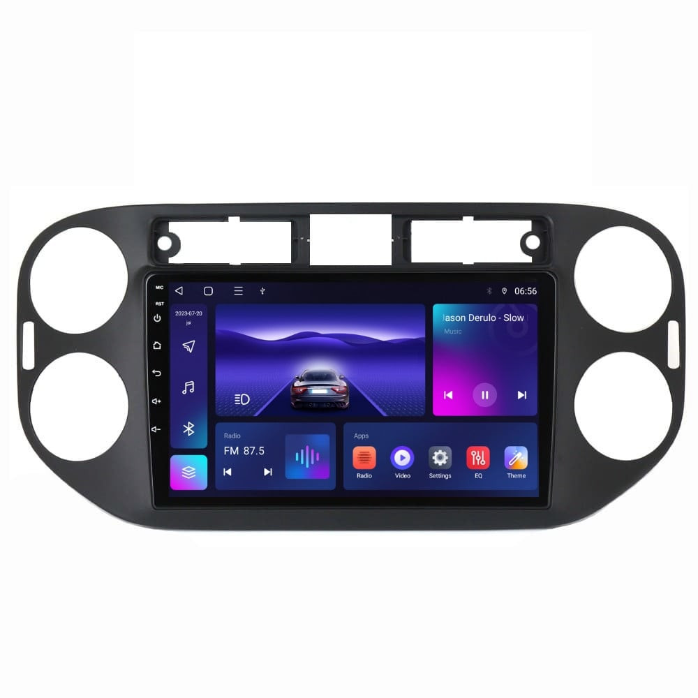 Navigatie dedicata cu Android VW Tiguan I 2012 - 2018, 3GB RAM, Radio GPS Dual Zone, Display HD QLED 9" Touchscreen, Internet Wi-Fi si slot SIM 4G, Bluetooth, MirrorLink, USB