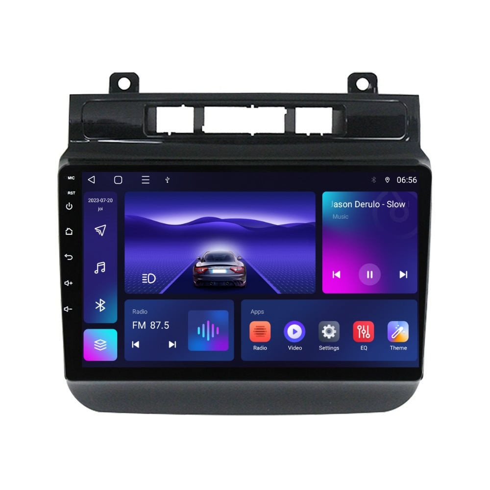 Navigatie dedicata cu Android VW Touareg 7P 2010 - 2018, 3GB RAM, Radio GPS Dual Zone, Display HD QLED 9" Touchscreen, Internet Wi-Fi si slot SIM 4G, Bluetooth, MirrorLink, USB