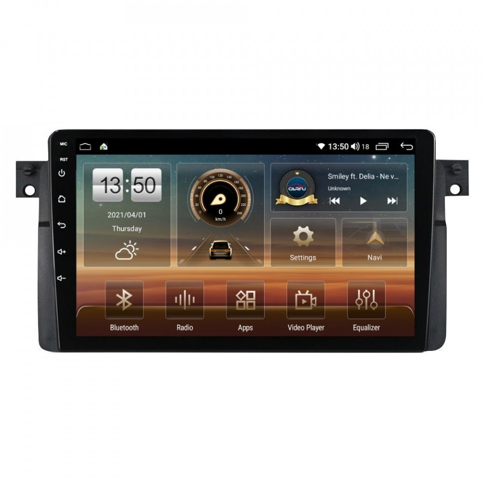 Navigatie dedicata cu Android BMW Seria 3 (E46) 1997 - 2005, 8GB RAM, Radio GPS Dual Zone, Display HD QLED 9" Touchscreen, Internet Wi-Fi si slot SIM 4G, Bluetooth, MirrorLink, USB