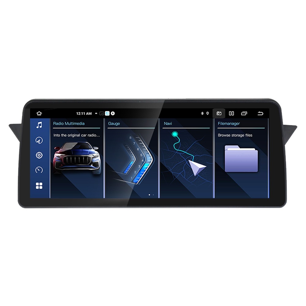 Navigatie dedicata cu Android BMW X1 (E84) 2009 - 2015 fara navigatie originala, 6GB RAM, Radio GPS Dual Zone, Display QLED 12.3" Touchscreen, Internet Wi-Fi si slot SIM 4G, Bluetooth, MirrorLink, USB