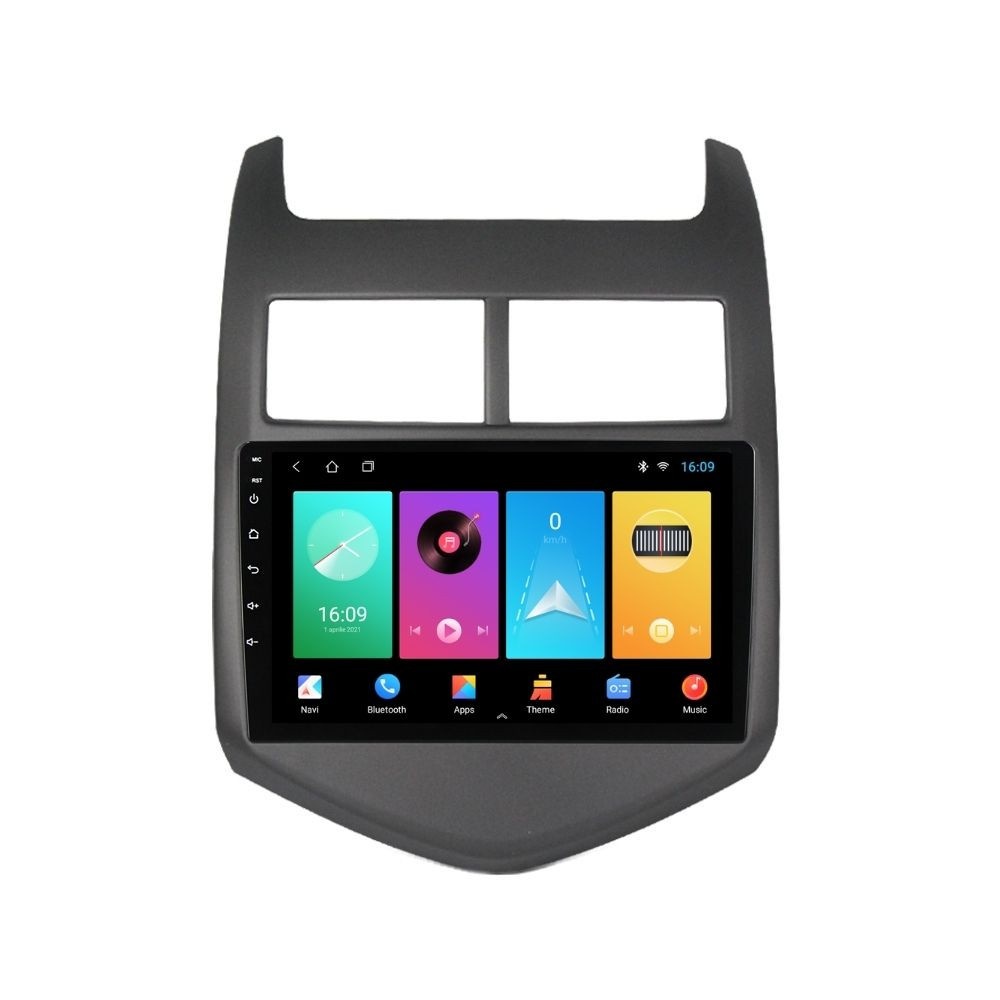 Navigatie dedicata cu Android Chevrolet Aveo 2011 - 2014, 2GB RAM, Radio GPS Dual Zone, Display HD IPS 9" Touchscreen, Internet Wi-Fi, Bluetooth, MirrorLink, USB