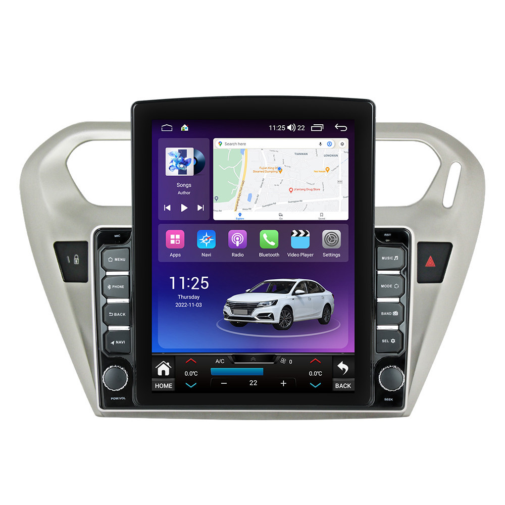 Navigatie dedicata cu Android Citroen C-Elysee 2012 - 2021, 4GB RAM, Radio GPS Dual Zone, Touchscreen IPS 9.7" HD tip Tesla, Internet Wi-Fi si slot SIM 4G, Bluetooth, MirrorLink, USB