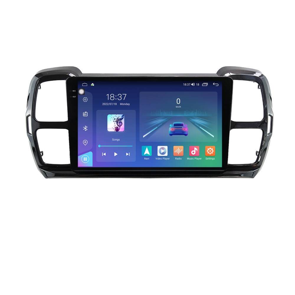 Navigatie dedicata cu Android Citroen C5 Aircross dupa 2018, 4GB RAM, Radio GPS Dual Zone, Display 2K QLED 9.5" Touchscreen, Internet Wi-Fi si slot SIM 4G, Bluetooth, MirrorLink, USB