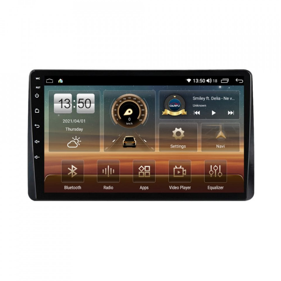 Navigatie dedicata cu Android Dacia Duster II 2018 - 2022, 8GB RAM, Radio GPS Dual Zone, Display HD QLED 10" Touchscreen, Internet Wi-Fi si slot SIM 4G, Bluetooth, MirrorLink, USB
