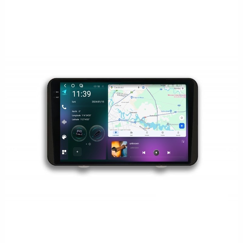 Navigatie dedicata cu Android Dacia Duster II 2022 - 2024, 12GB RAM, Radio GPS Dual Zone, Display 2K QLED 10.36" Touchscreen, Internet Wi-Fi si slot SIM 4G, Bluetooth, MirrorLink, USB