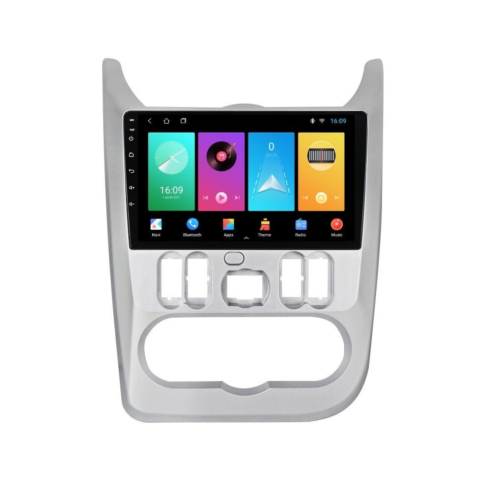 Navigatie dedicata cu Android Dacia Logan I 2008 - 2013, 2GB RAM, Radio GPS Dual Zone, Display HD IPS 9" Touchscreen, Internet Wi-Fi, Bluetooth, MirrorLink, USB