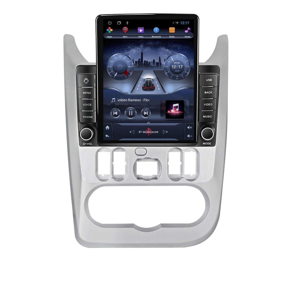 Navigatie dedicata cu Android Dacia Sandero I 2008 - 2013, 2GB RAM, Radio GPS Dual Zone, Touchscreen IPS 9.7" HD tip Tesla, Internet Wi-Fi, Bluetooth, MirrorLink, USB