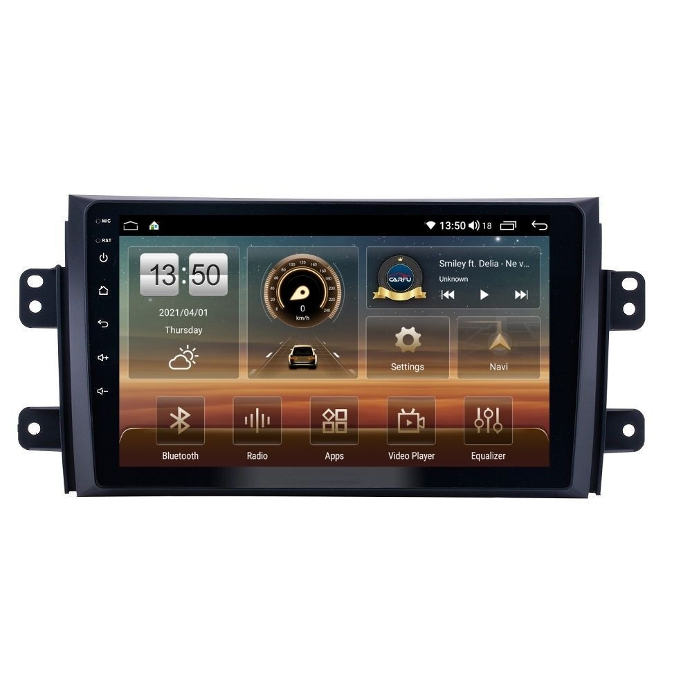 Navigatie dedicata cu Android Fiat Sedici 2006 - 2015, 4GB RAM, Radio GPS Dual Zone, Display HD QLED 9" Touchscreen, Internet Wi-Fi si slot SIM 4G, Bluetooth, MirrorLink, USB