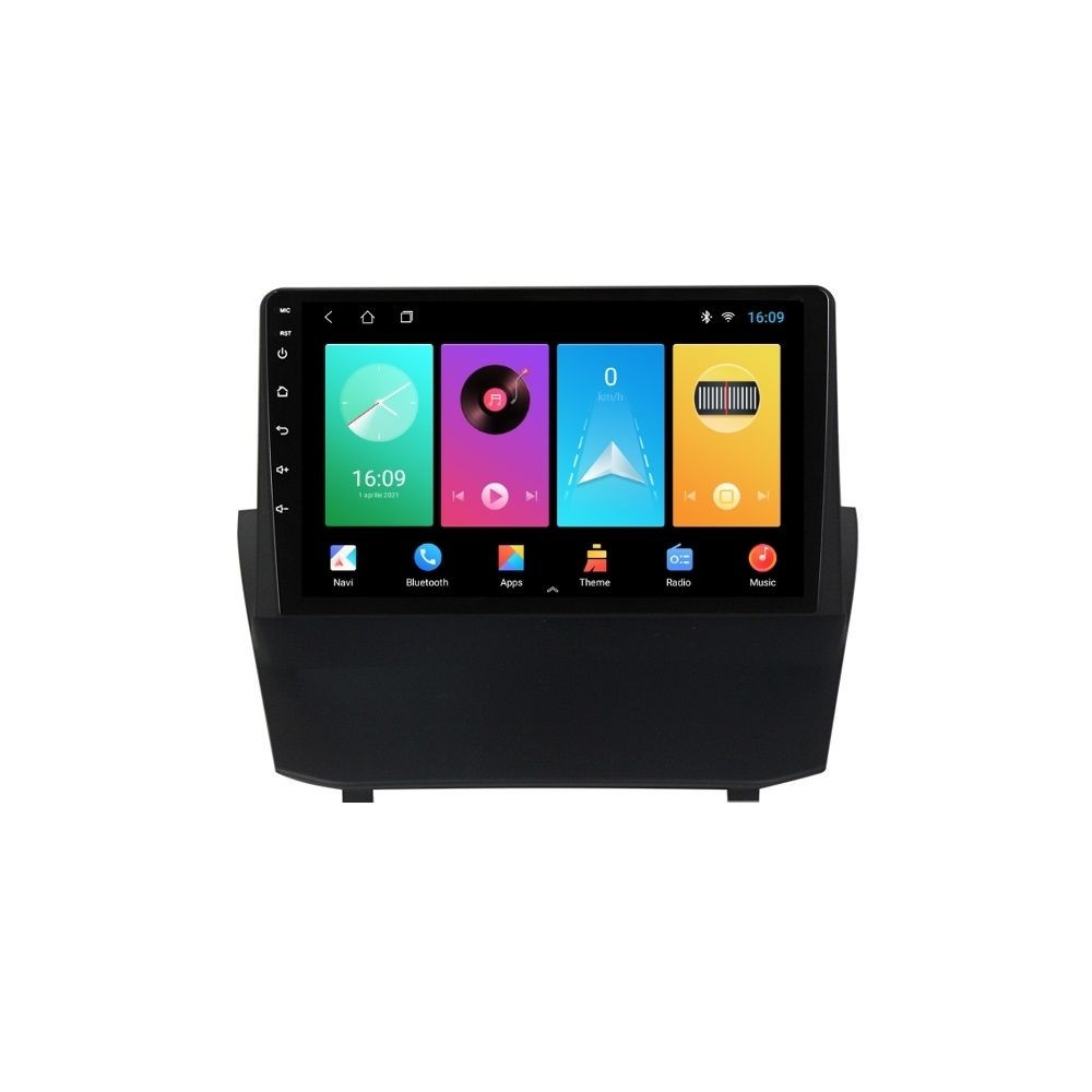 Navigatie dedicata cu Android Ford Fiesta VI 2008 - 2019, 1GB RAM, Radio GPS Dual Zone, Display HD IPS 9" Touchscreen, Internet Wi-Fi, Bluetooth, MirrorLink, USB
