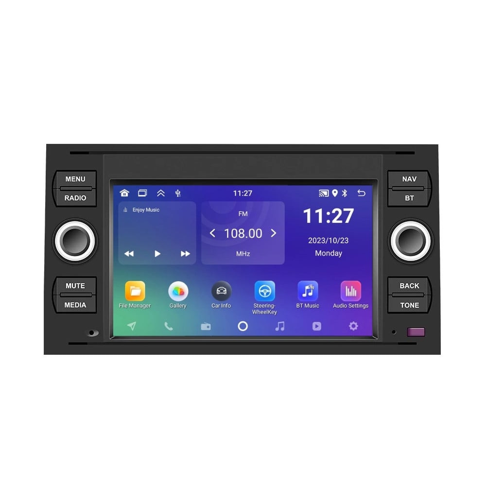 Navigatie dedicata cu Android Ford Galaxy 2006 - 2008 , negru, 2GB RAM, Radio GPS Dual Zone, Display HD IPS 7" Touchscreen, Internet Wi-Fi, Bluetooth, MirrorLink, USB