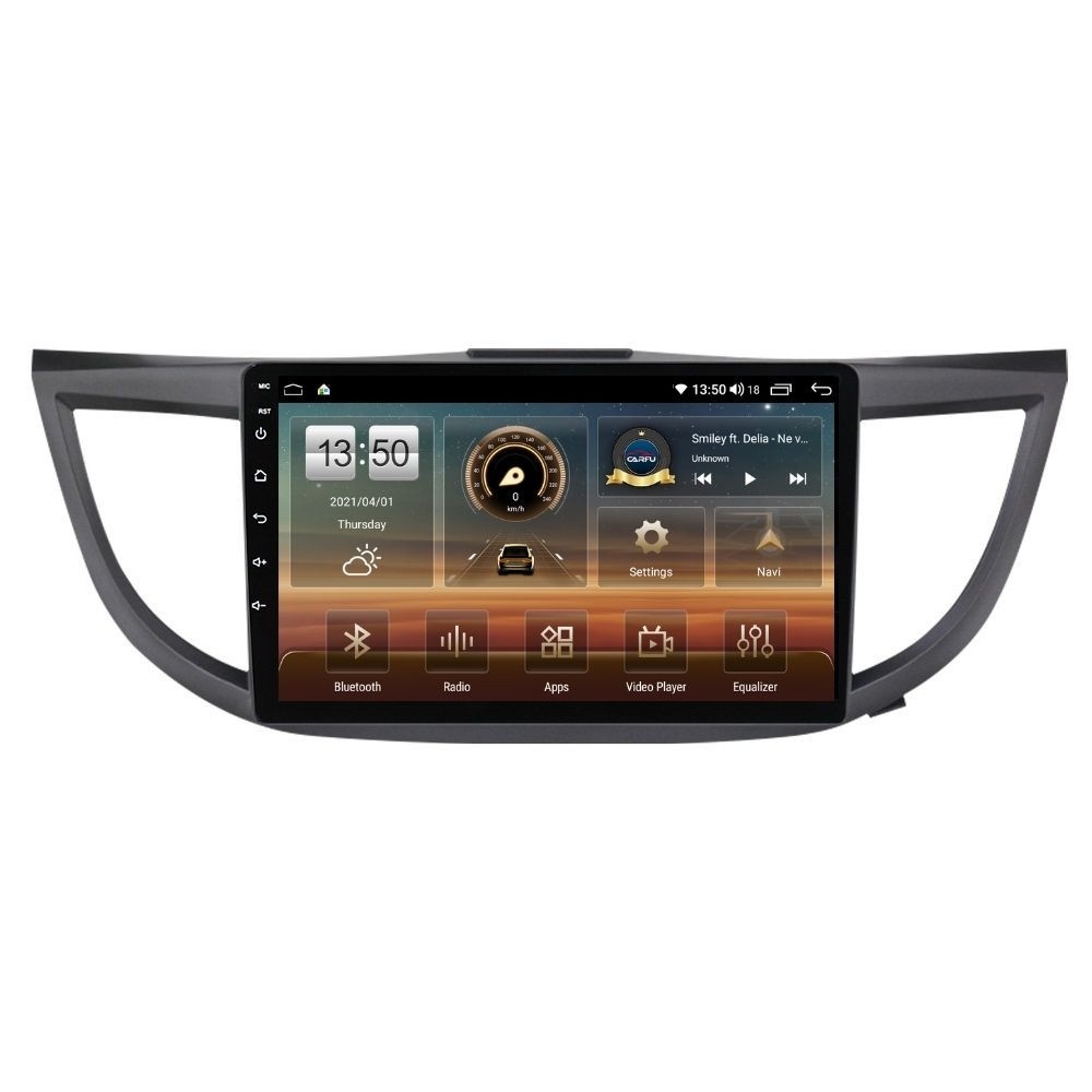 Navigatie dedicata cu Android Honda CR-V IV 2012 - 2018, 4GB RAM, Radio GPS Dual Zone, Display HD QLED 10" Touchscreen, Internet Wi-Fi si slot SIM 4G, Bluetooth, MirrorLink, USB