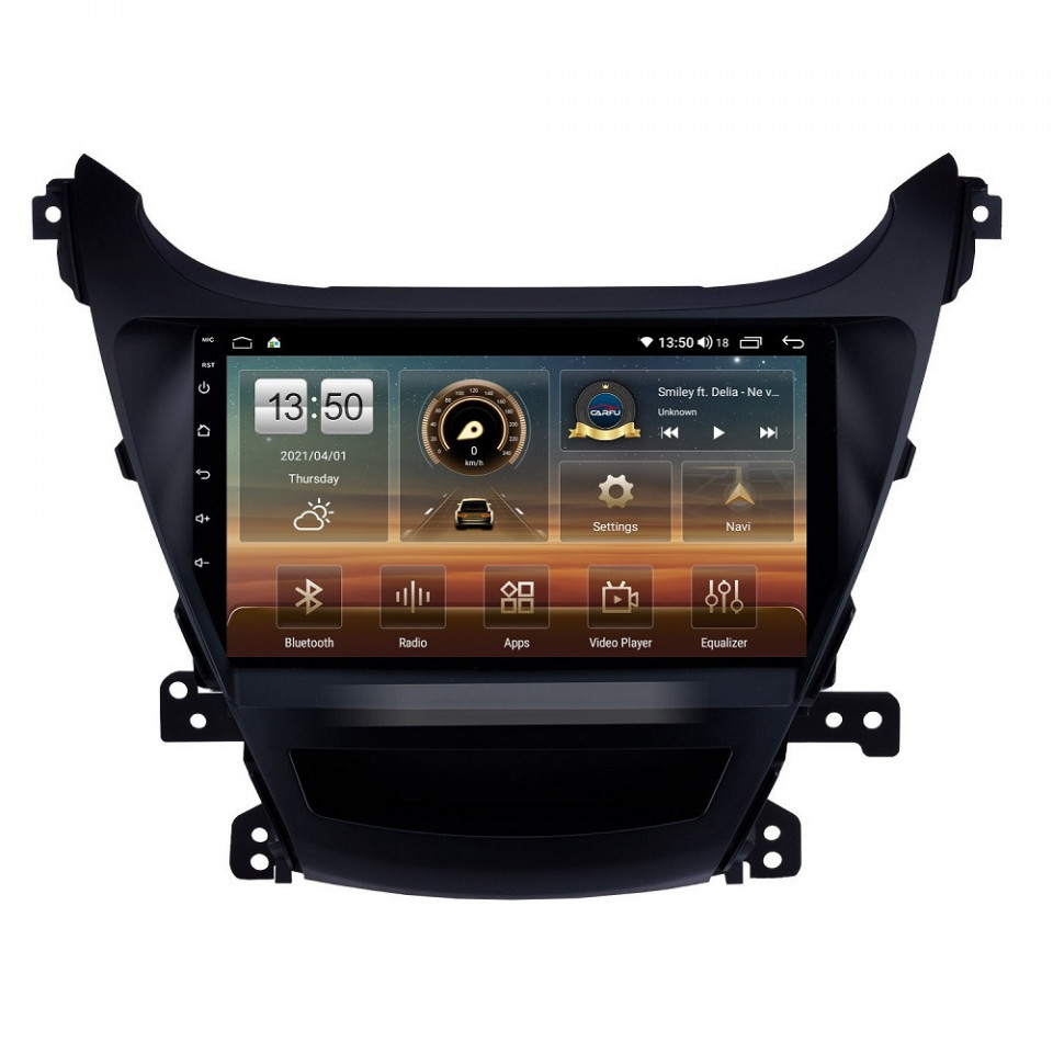 Navigatie dedicata cu Android Hyundai Elantra V 2014 - 2016, 6GB RAM, Radio GPS Dual Zone, Display HD QLED 9" Touchscreen, Internet Wi-Fi si slot SIM 4G, Bluetooth, MirrorLink, USB