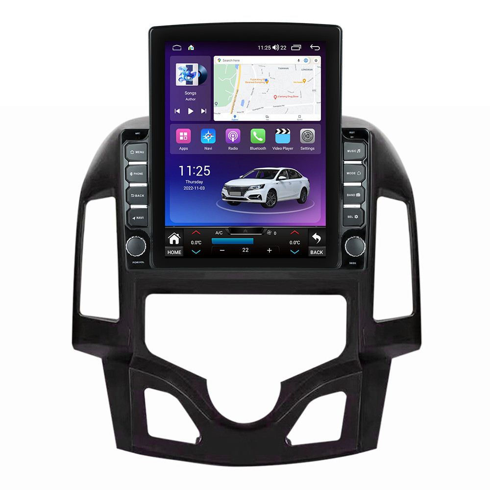 Navigatie dedicata cu Android Hyundai i30 2007 - 2012, clima automata, 8GB RAM, Radio GPS Dual Zone, Touchscreen IPS 9.7" HD tip Tesla, Internet Wi-Fi si slot SIM 4G, Bluetooth, MirrorLink, 