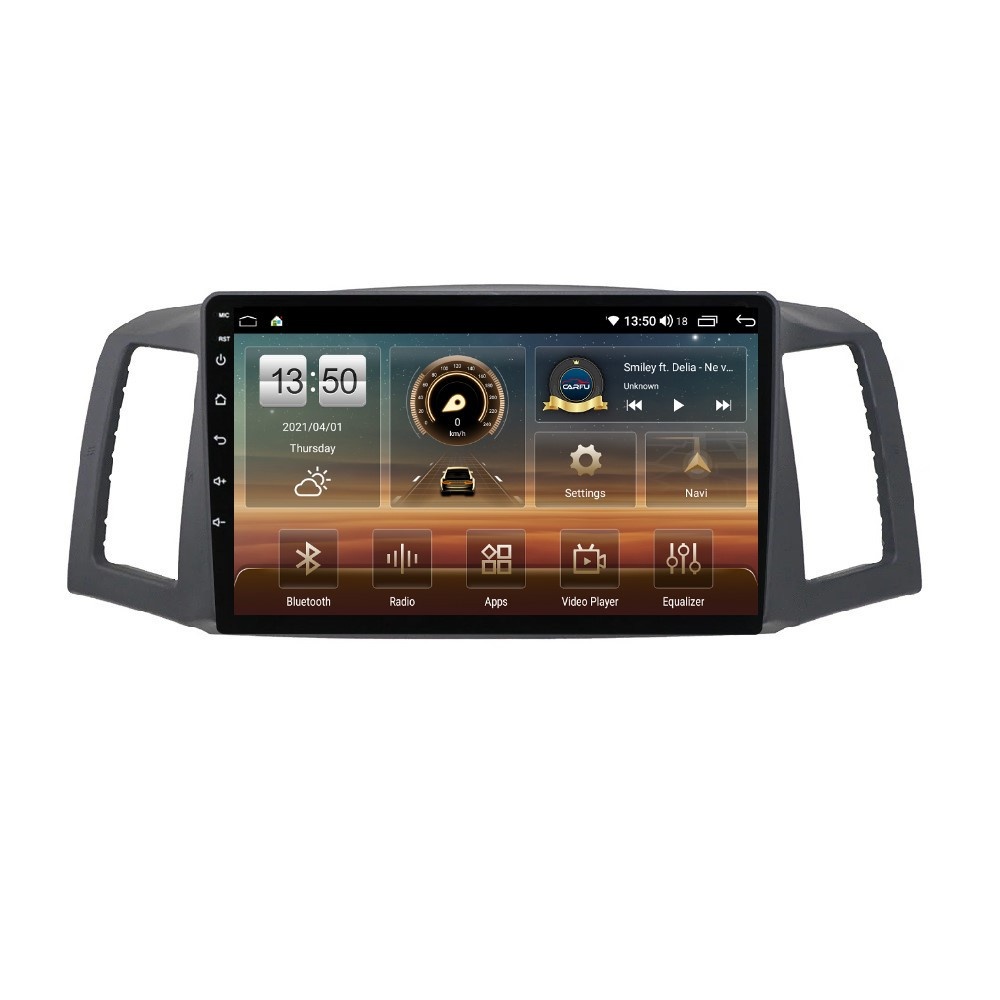 Navigatie dedicata cu Android Jeep Grand Cherokee III 2004 - 2007 fara navigatie originala, 4GB RAM, Radio GPS Dual Zone, Display HD QLED 10" Touchscreen, Internet Wi-Fi si slot SIM 4G, Bluetooth, MirrorLink, USB