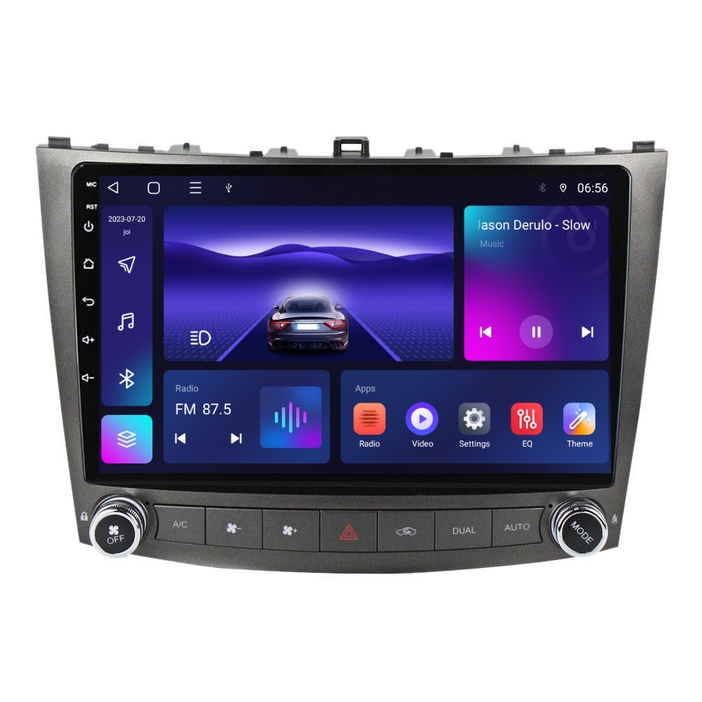 Navigatie dedicata cu Android Lexus IS 2005 - 2013, 4GB RAM, Radio GPS Dual Zone, Display HD IPS 10" Touchscreen, Internet Wi-Fi, Bluetooth, MirrorLink, USB