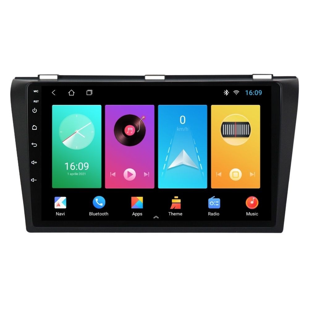 Navigatie dedicata cu Android Mazda 3 2003 - 2009, 2GB RAM, Radio GPS Dual Zone, Display HD IPS 9" Touchscreen, Internet Wi-Fi, Bluetooth, MirrorLink, USB