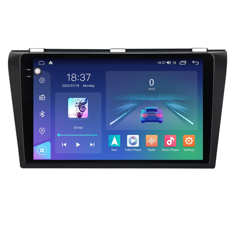 Navigatie dedicata cu Android Mazda 3 2003 - 2009, 8GB RAM, Radio GPS Dual Zone, Display 2K QLED 9.5" Touchscreen, Internet Wi-Fi si slot SIM 4G, Bluetooth, MirrorLink, USB