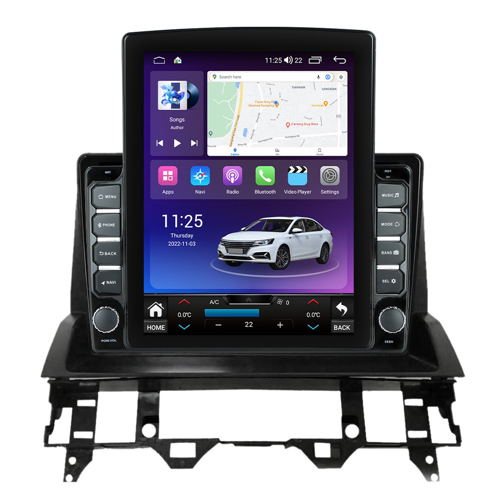 Navigatie dedicata cu Android Mazda 6 2002 - 2008, 4GB RAM, Radio GPS Dual Zone, Touchscreen IPS 9.7" HD tip Tesla, Internet Wi-Fi si slot SIM 4G, Bluetooth, MirrorLink, USB