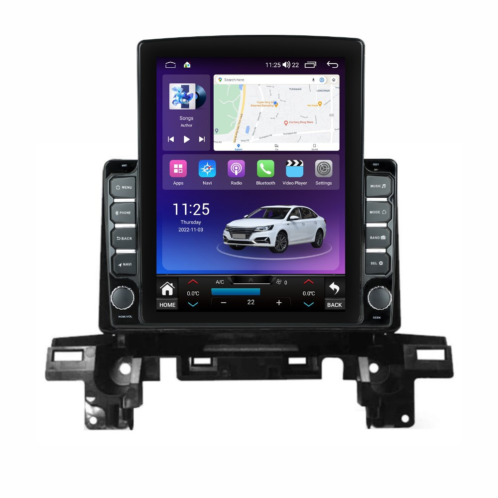 Navigatie dedicata cu Android Mazda CX-5 2017 - 2021, 4GB RAM, Radio GPS Dual Zone, Touchscreen IPS 9.7" HD tip Tesla, Internet Wi-Fi si slot SIM 4G, Bluetooth, MirrorLink, USB