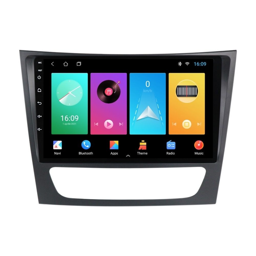 Navigatie dedicata cu Android Mercedes E-Class W211 2002 - 2009, 2GB RAM, Radio GPS Dual Zone, Display HD IPS 9" Touchscreen, Internet Wi-Fi, Bluetooth, MirrorLink, USB