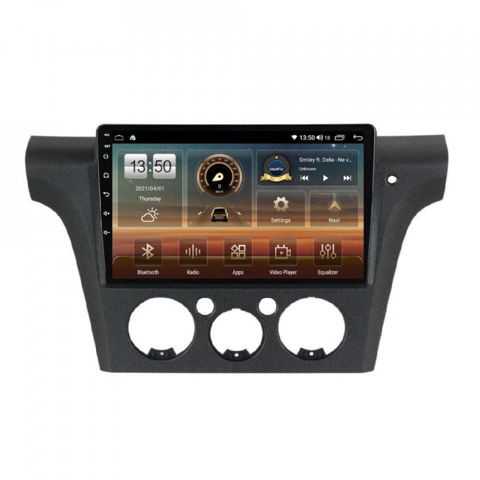 Navigatie dedicata cu Android Mitsubishi Outlander I 2001 - 2006, 8GB RAM, Radio GPS Dual Zone, Display HD QLED 10" Touchscreen, Internet Wi-Fi si slot SIM 4G, Bluetooth, MirrorLink, USB