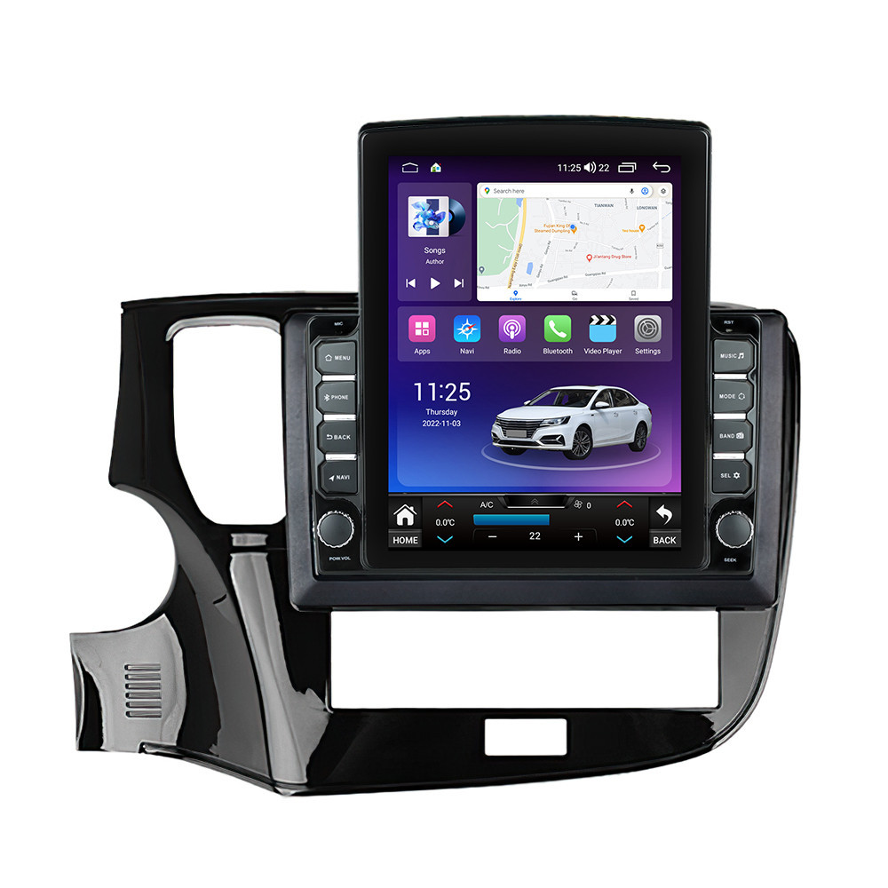 Navigatie dedicata cu Android Mitsubishi Outlander III 2019 - 2021, 8GB RAM, Radio GPS Dual Zone, Touchscreen IPS 9.7" HD tip Tesla, Internet Wi-Fi si slot SIM 4G, Bluetooth, MirrorLink, USB