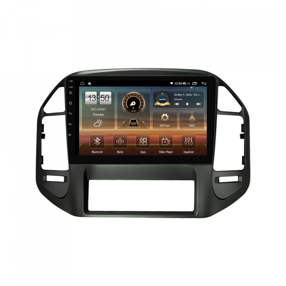 Navigatie dedicata cu Android Mitsubishi Pajero III 2001 - 2006, 8GB RAM, Radio GPS Dual Zone, Display HD QLED 10" Touchscreen, Internet Wi-Fi si slot SIM 4G, Bluetooth, MirrorLink, USB