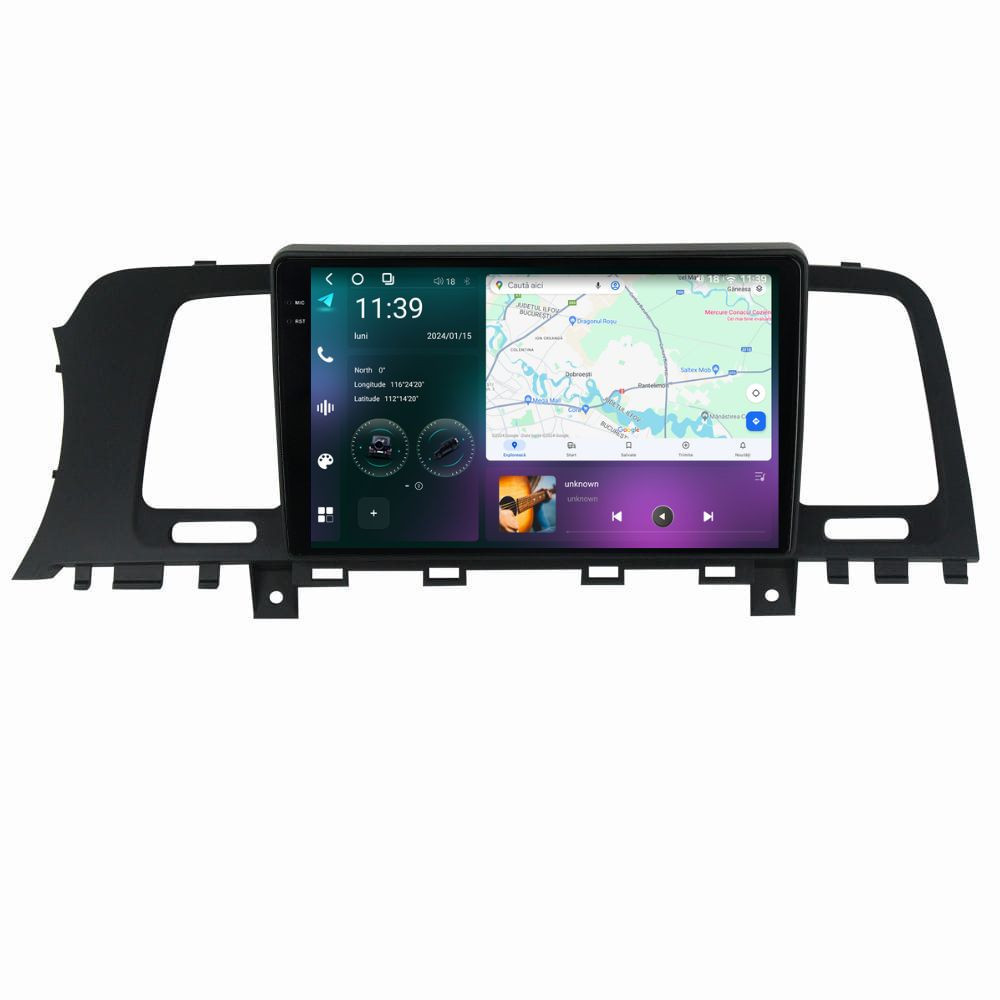 Navigatie dedicata cu Android Nissan Murano II 2008 - 2014, 12GB RAM, Radio GPS Dual Zone, Display 2K QLED 9.5" Touchscreen, Internet Wi-Fi si slot SIM 4G, Bluetooth, MirrorLink, USB