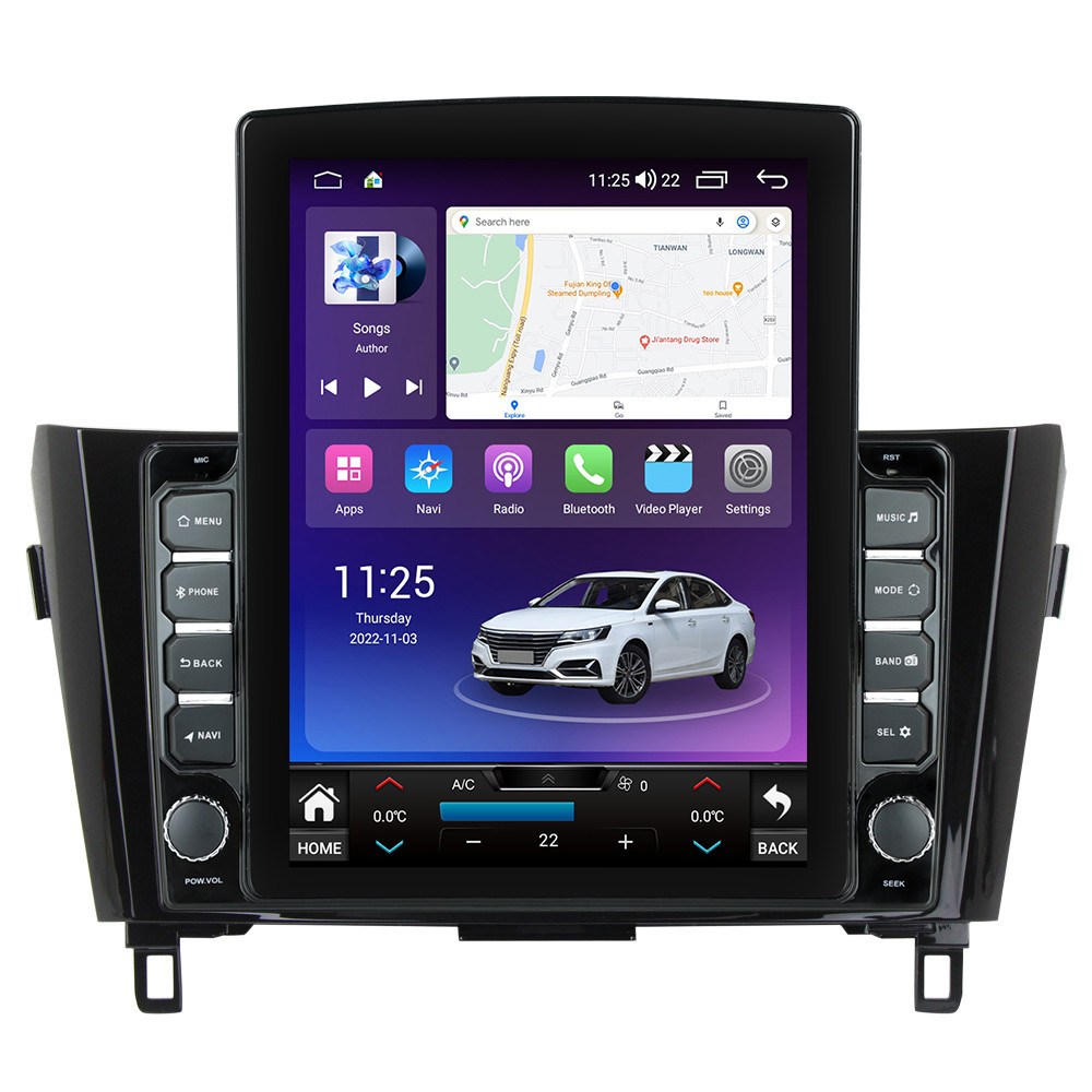 Navigatie dedicata cu Android Nissan Qashqai II 2014 - 2021, 8GB RAM, Radio GPS Dual Zone, Touchscreen IPS 9.7" HD tip Tesla, Internet Wi-Fi si slot SIM 4G, Bluetooth, MirrorLink, USB