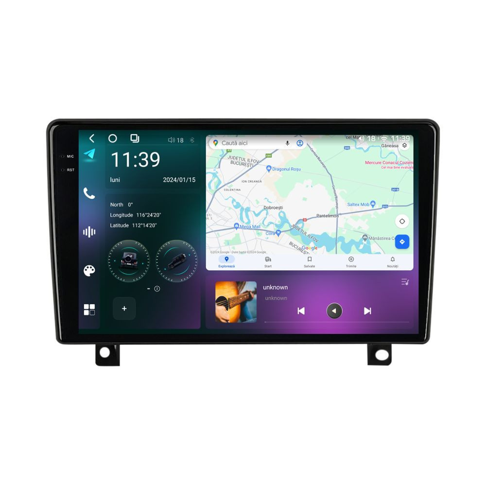 Navigatie dedicata cu Android Opel Astra H 2004 - 2014, 12GB RAM, Radio GPS Dual Zone, Display 2K QLED 9.5'' Touchscreen, Internet Wi-Fi si slot SIM 4G, Bluetooth, MirrorLink, USB