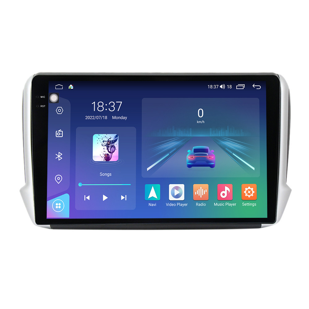 Navigatie dedicata cu Android Peugeot 208 I 2012 - 2019, 4GB RAM, Radio GPS Dual Zone, Display 2K QLED 10.36" Touchscreen, Internet Wi-Fi si slot SIM 4G, Bluetooth, MirrorLink, USB