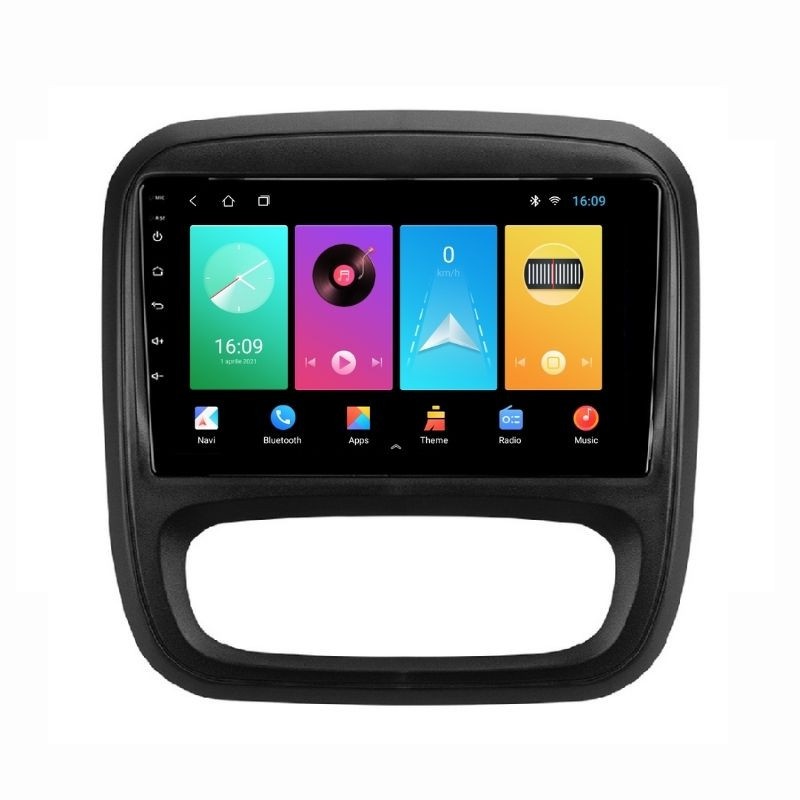 Navigatie dedicata cu Android Renault Trafic III 2014 - 2019, 1GB RAM, Radio GPS Dual Zone, Display HD IPS 9" Touchscreen, Internet Wi-Fi, Bluetooth, MirrorLink, USB