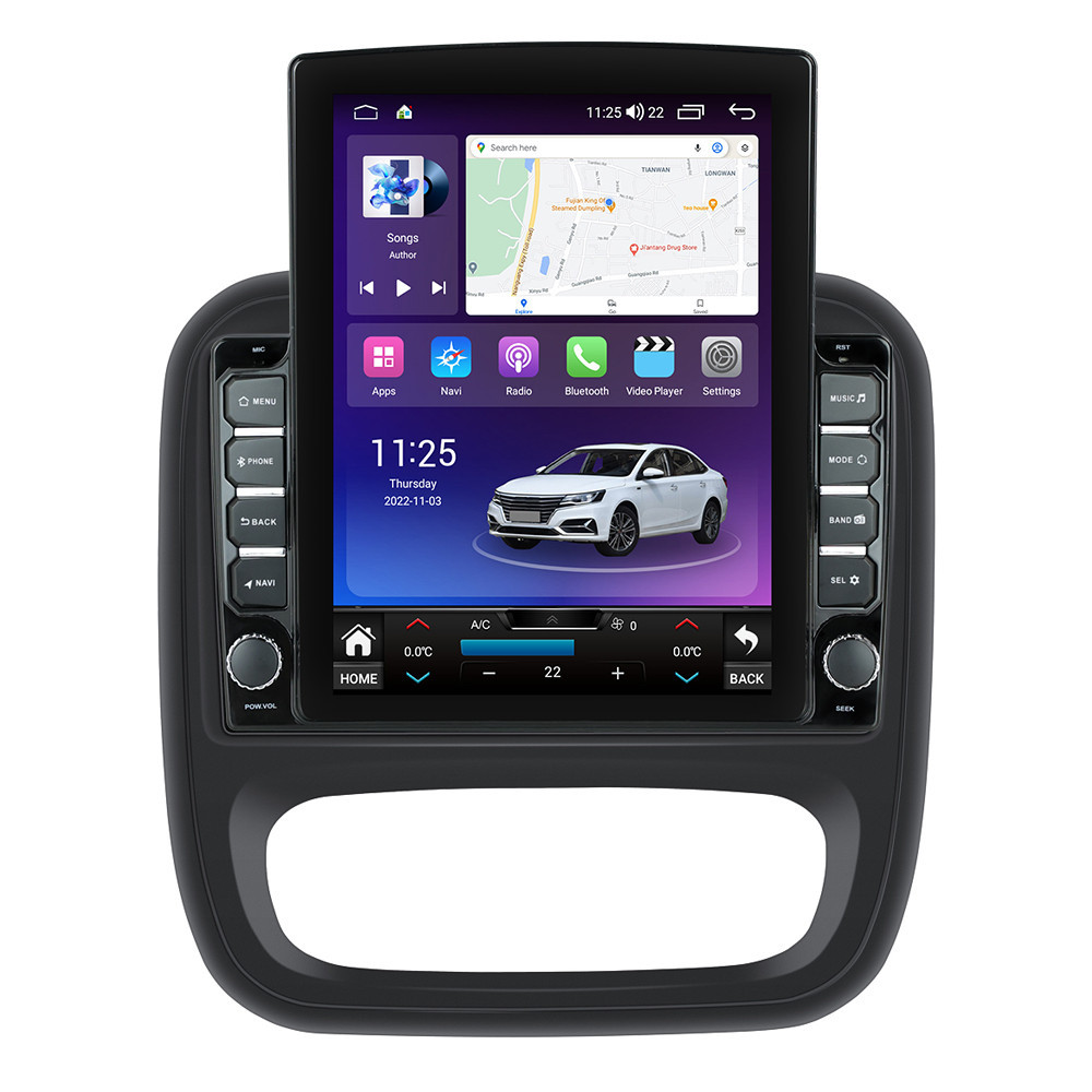 Navigatie dedicata cu Android Renault Trafic III 2014 - 2019, 4GB RAM, Radio GPS Dual Zone, Touchscreen IPS 9.7" HD tip Tesla, Internet Wi-Fi si slot SIM 4G, Bluetooth, MirrorLink, USB