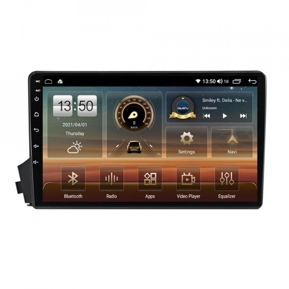 Navigatie dedicata cu Android Ssangyong Kyron 2005 - 2011, 8GB RAM, Radio GPS Dual Zone, Display HD QLED 9" Touchscreen, Internet Wi-Fi si slot SIM 4G, Bluetooth, MirrorLink, USB