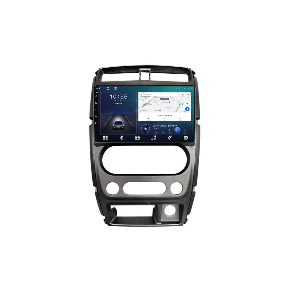 Mărește imaginea pentru Navigatie dedicata cu Android Suzuki Jimny 2005 - 2018, 2GB RAM, Radio GPS Dual Zone, Display HD QLED 9" Touchscreen, Internet Wi-Fi si slot SIM 4G, Bluetooth, MirrorLink, USB