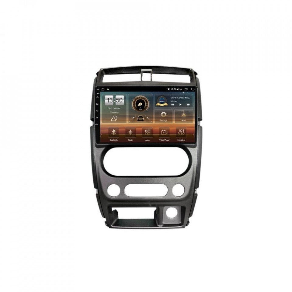 Navigatie dedicata cu Android Suzuki Jimny 2005 - 2018, 6GB RAM, Radio GPS Dual Zone, Display HD QLED 9" Touchscreen, Internet Wi-Fi si slot SIM 4G, Bluetooth, MirrorLink, USB