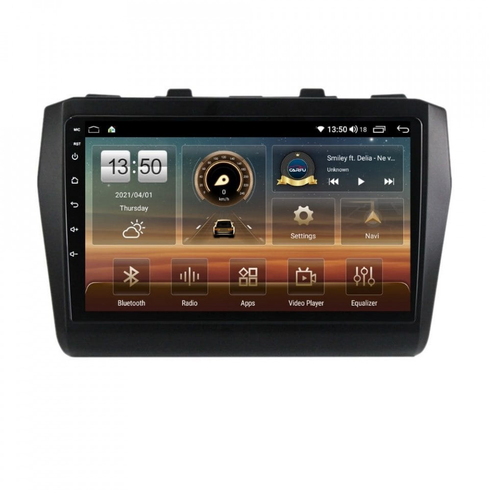 Navigatie dedicata cu Android Suzuki Swift V dupa 2017, 8GB RAM, Radio GPS Dual Zone, Display HD QLED 9" Touchscreen, Internet Wi-Fi si slot SIM 4G, Bluetooth, MirrorLink, USB