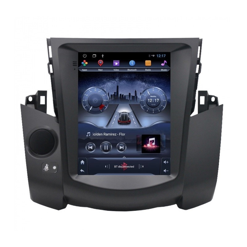 Navigatie dedicata cu Android tip tesla Toyota Rav4 III 2005 - 2013, 2GB RAM, Radio GPS Dual Zone, Touchscreen IPS 9.7" HD, Internet Wi-Fi, Bluetooth, MirrorLink, USB