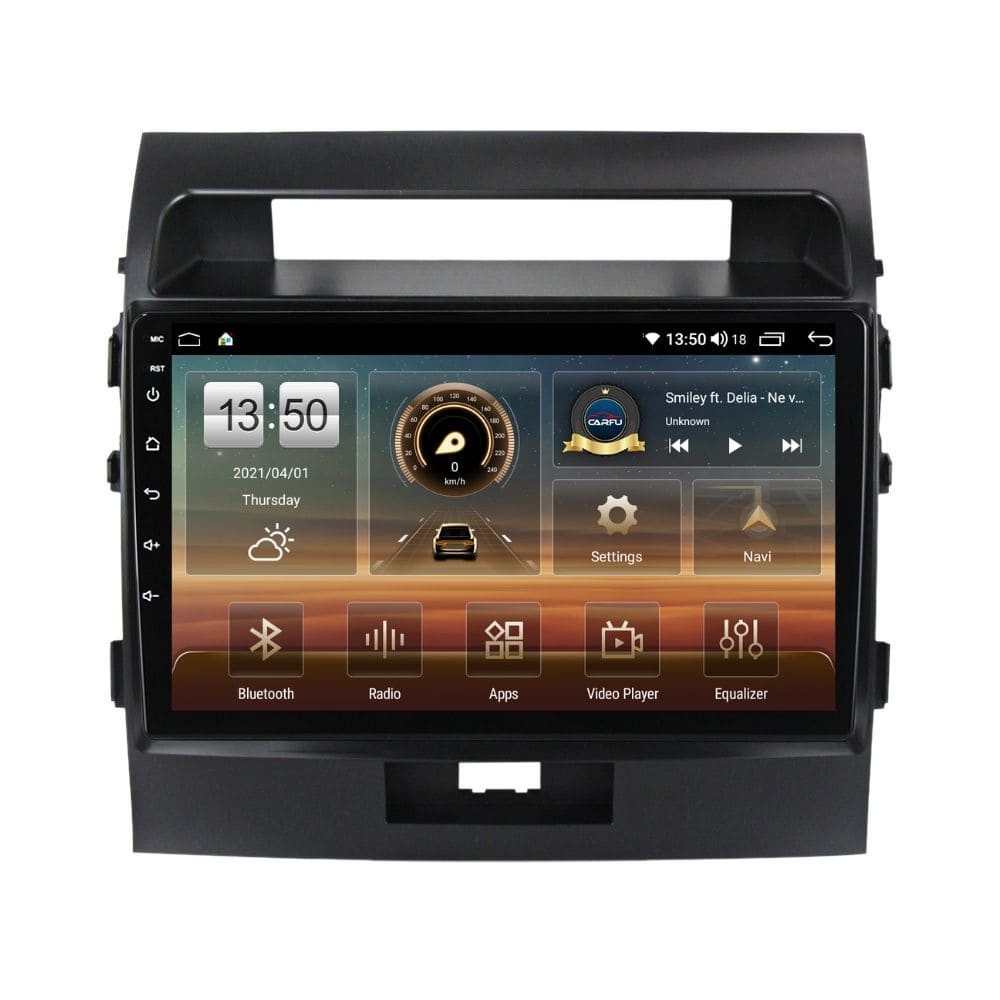 Navigatie dedicata cu Android Toyota Land Cruiser J200 2008 - 2015, 4GB RAM, Radio GPS Dual Zone, Display HD QLED 10" Touchscreen, Internet Wi-Fi si slot SIM 4G, Bluetooth, MirrorLink, USB