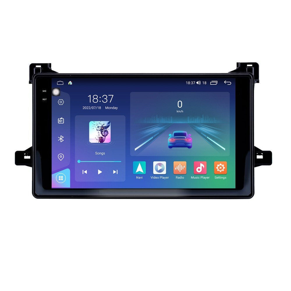 Navigatie dedicata cu Android Toyota Prius W5 dupa 2015, 4GB RAM, Radio GPS Dual Zone, Display 2K QLED 9.5" Touchscreen, Internet Wi-Fi si slot SIM 4G, Bluetooth, MirrorLink, USB