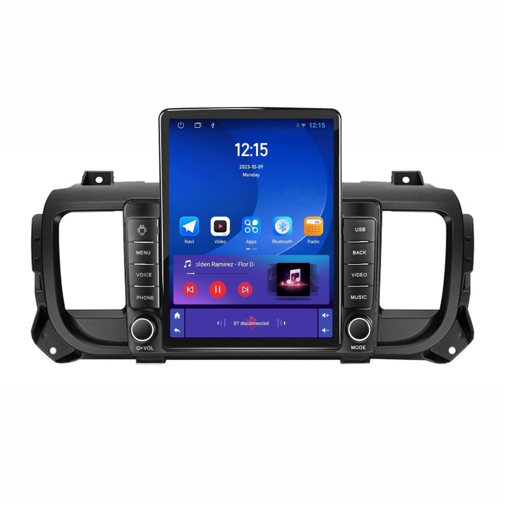 Navigatie dedicata cu Android Toyota Proace dupa 2016, 1GB RAM, Radio GPS Dual Zone, Touchscreen IPS 9.7" HD tip Tesla, Internet Wi-Fi, Bluetooth, MirrorLink, USB