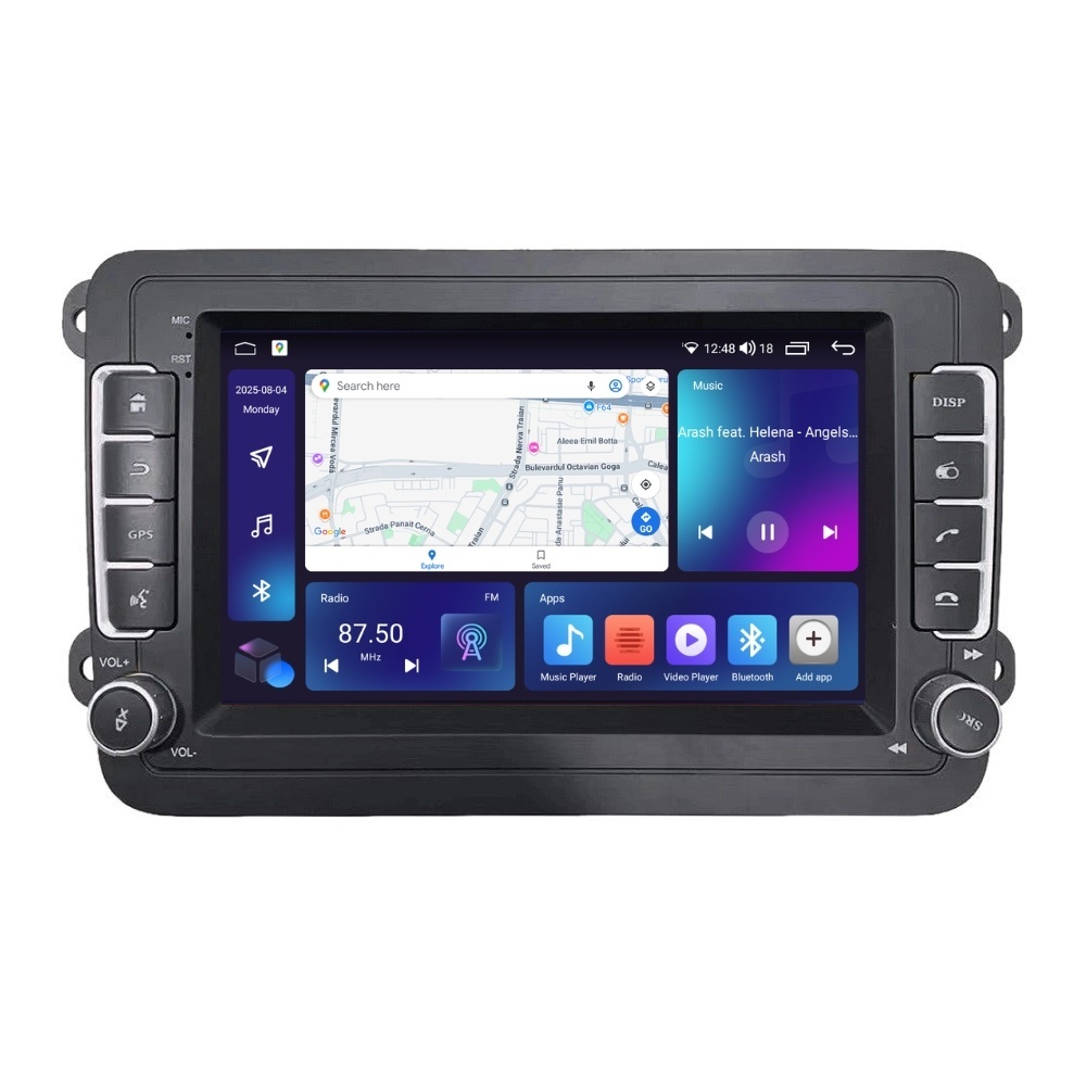 Navigatie dedicata cu Android VW Passat CC 2008 - 2018, 2GB RAM, Radio GPS Dual Zone, Display HD IPS 7" Touchscreen, Internet Wi-Fi si slot SIM 4G, Bluetooth, MirrorLink, USB