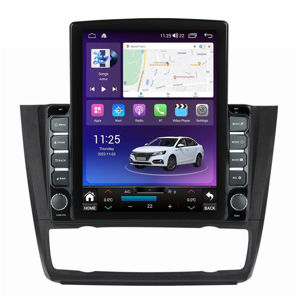 Navigatie dedicata cu Android BMW Seria 1 (E81 / E87) 2007 - 2013, clima automata, 8GB RAM, Radio GPS Dual Zone, Touchscreen IPS 9.7" HD tip Tesla, Internet Wi-Fi si slot SIM 4G, Bluetooth, MirrorLink, USB