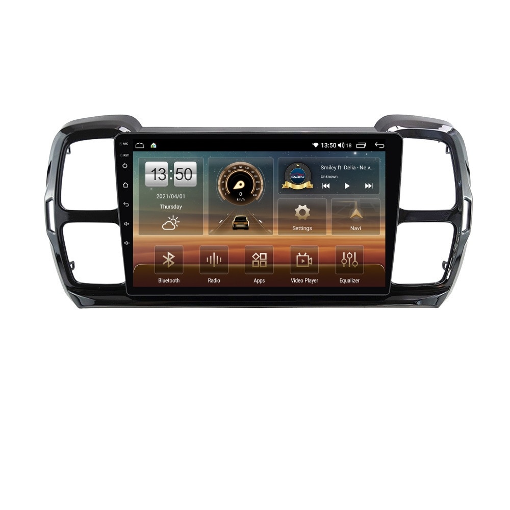 Navigatie dedicata cu Android Citroen C5 Aircross dupa 2018, 4GB RAM, Radio GPS Dual Zone, Display HD QLED 9" Touchscreen, Internet Wi-Fi si slot SIM 4G, Bluetooth, MirrorLink, USB