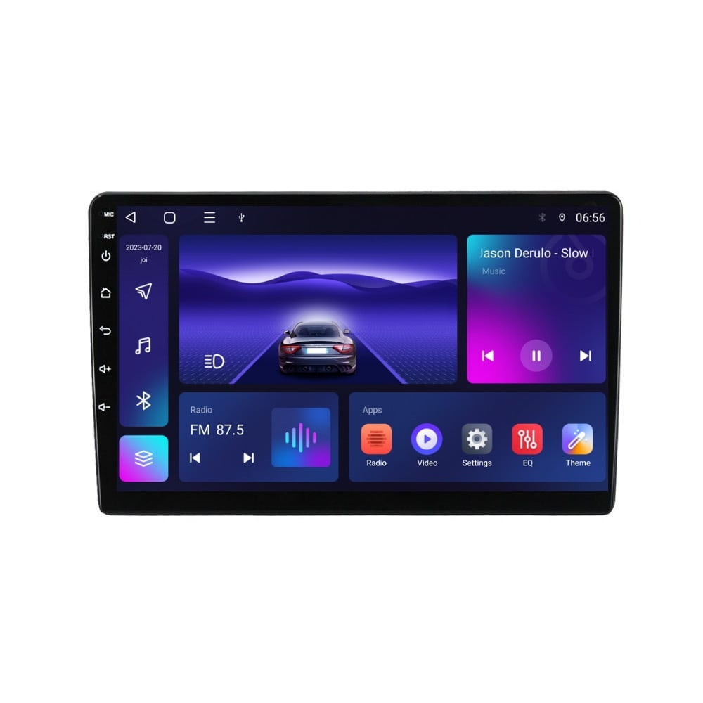 Navigatie dedicata cu Android Dacia Duster I 2013 - 2018, 3GB RAM, Radio GPS Dual Zone, Display HD QLED 9" Touchscreen, Internet Wi-Fi si slot SIM 4G, Bluetooth, MirrorLink, USB