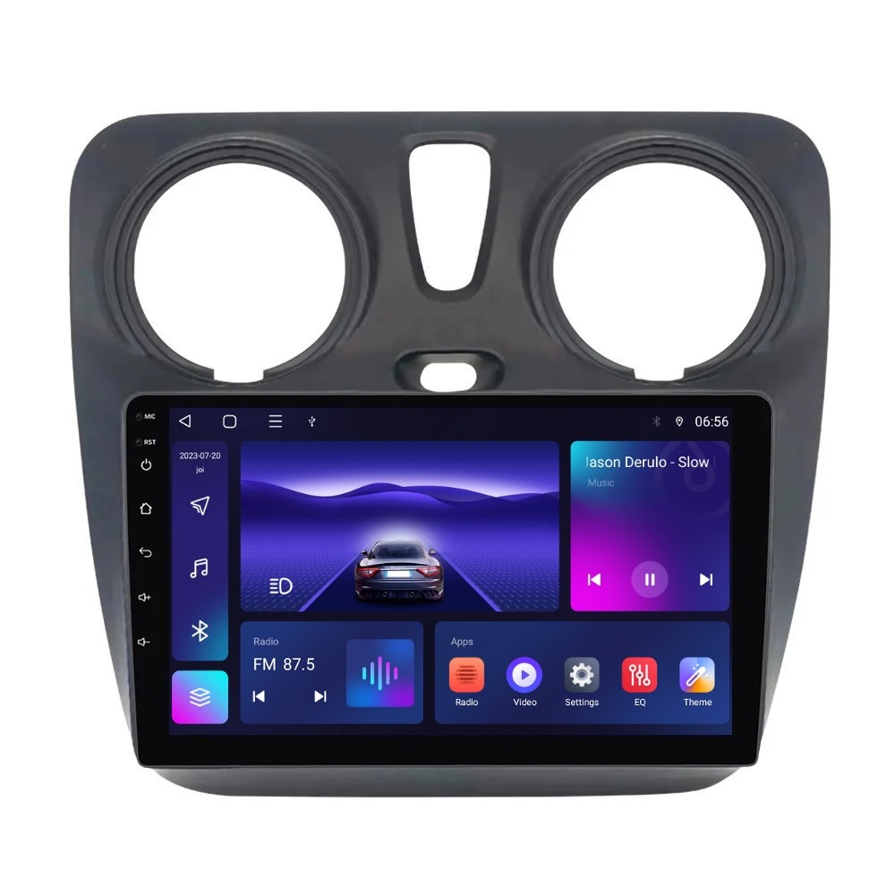 Navigatie dedicata cu Android Dacia Lodgy dupa 2012, 4GB RAM, Radio GPS Dual Zone, Display HD IPS 9" Touchscreen, Internet Wi-Fi, Bluetooth, MirrorLink, USB